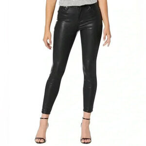 Blank NYC The Bond Black Vegan Leather Skinny Pants Size 30 NWT